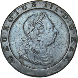 1797 Cartwheel Twopence - George III British  Coin