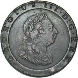 1797 Cartwheel Twopence - George III British  Coin