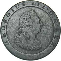 1797 Cartwheel Penny - George III British Copper Coin