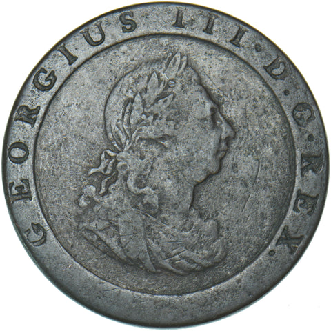 1797 Cartwheel Penny - George III British Copper Coin