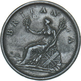 1806 Penny - George III British Copper Coin - Nice