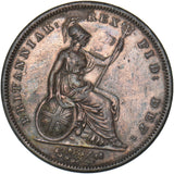 1826 Penny (Thick Line) - George IV British Copper Coin