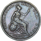 1826 Penny - George IV British Copper Coin - Nice