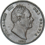 1831 Penny (Rev. Grafitti) - William IV British Copper Coin