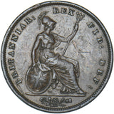 1831 Penny (Rev. Grafitti) - William IV British Copper Coin