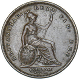 1834 Penny - William IV British Copper Coin - Nice