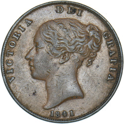 1841 Penny - Victoria British Copper Coin - Nice