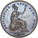 1848 Penny (8 Over 7) - Victoria British Copper Coin - Superb