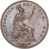 1853 Penny - Victoria British Copper Coin - Very Nice