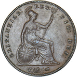 1855 Penny - Victoria British Copper Coin - Nice