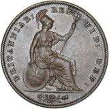 1858 Penny - Victoria British Copper Coin - Superb