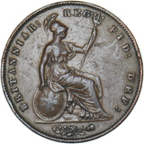 1858 Penny - Victoria British Copper Coin