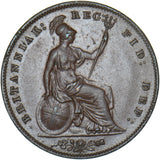 1859 Penny - Victoria British Copper Coin - Nice
