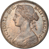 1860 Penny (F13) - Victoria British Bronze Coin - Very Nice