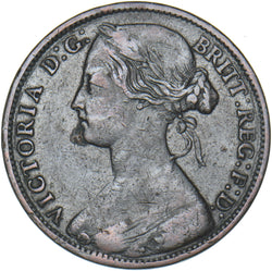 1861 Penny (F33) - Victoria British Bronze Coin