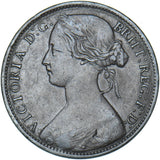 1866 Penny - Victoria British Bronze Coin - Nice