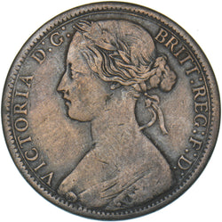1868 Penny - Victoria British Bronze Coin