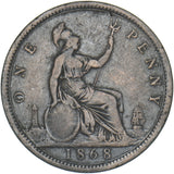 1868 Penny - Victoria British Bronze Coin