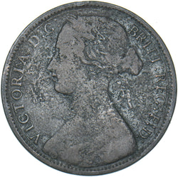 1869 Penny - Victoria British Bronze Coin