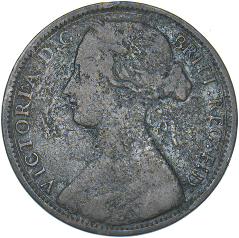 1869 Penny - Victoria British Bronze Coin