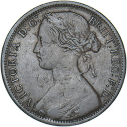 1873 Penny - Victoria British Bronze Coin - Nice