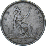 1873 Penny - Victoria British Bronze Coin - Nice