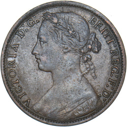 1878 Penny - Victoria British Bronze Coin - Nice