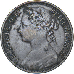 1879 Penny - Victoria British Bronze Coin