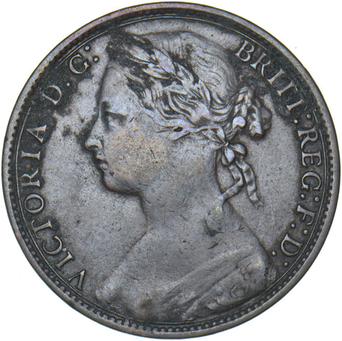 1879 Penny - Victoria British Bronze Coin
