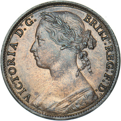 1879 Penny - Victoria British Bronze Coin - Very Nice