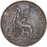 1888 Penny - Victoria British Bronze Coin - Very Nice