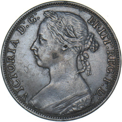 1889 Penny - Victoria British Bronze Coin - Nice
