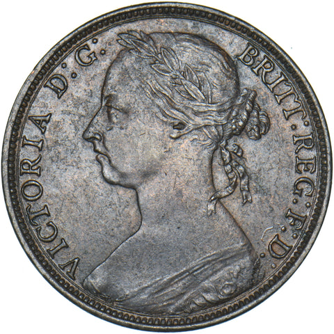 1890 Penny - Victoria British Bronze Coin