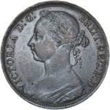 1890 Penny - Victoria British Bronze Coin - Nice