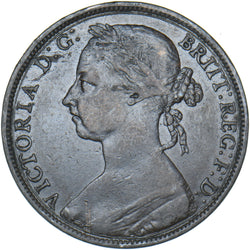 1890 Penny - Victoria British Bronze Coin