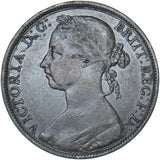 1890 Penny - Victoria British Bronze Coin