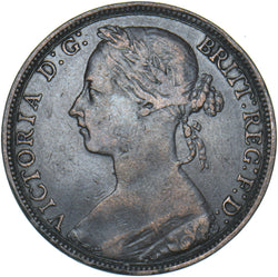 1893 Penny - Victoria British Bronze Coin - Nice