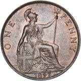1897 Penny - Victoria British Bronze Coin - Very Nice
