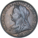 1900 Penny - Victoria British Bronze Coin - Very Nice
