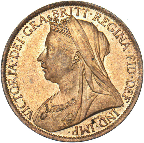 1901 Penny - Victoria British Bronze Coin - Superb
