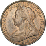 1901 Penny - Victoria British Bronze Coin - Superb