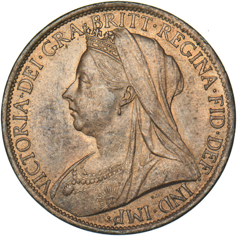 1901 Penny - Victoria British Bronze Coin - Superb