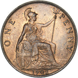 1902 Penny (Low Tide) - Edward VII British Bronze Coin - Superb