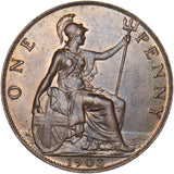 1903 Penny - Edward VII British Bronze Coin - Very Nice