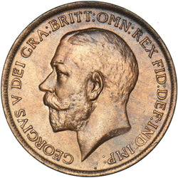 1911 Penny - George V British Bronze Coin - Superb