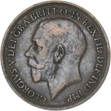 1915 Penny (Recessed ear) - George V British Bronze Coin - Nice