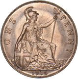1916 Penny - George V British Bronze Coin - Superb