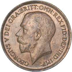 1917 Penny - George V British Bronze Coin - Superb