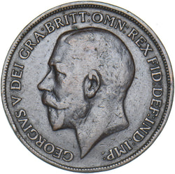 1918 H Penny - George V British Bronze Coin