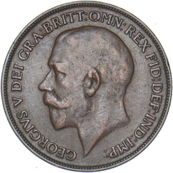 1918 KN Penny - George V British Bronze Coin - Nice